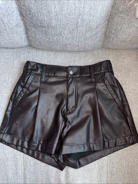American Eagle Stretch Leather Shorts
